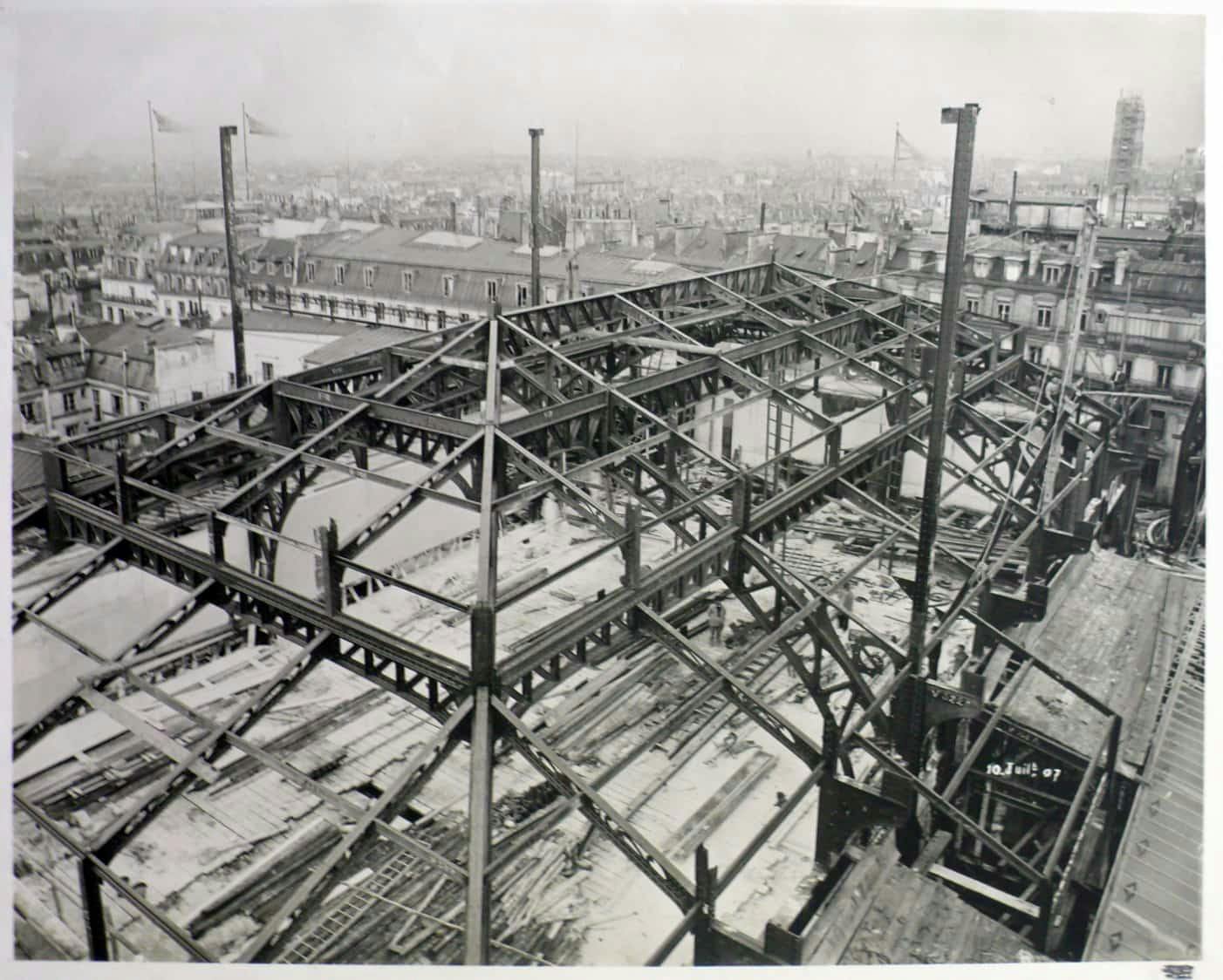 Construction de la verrière