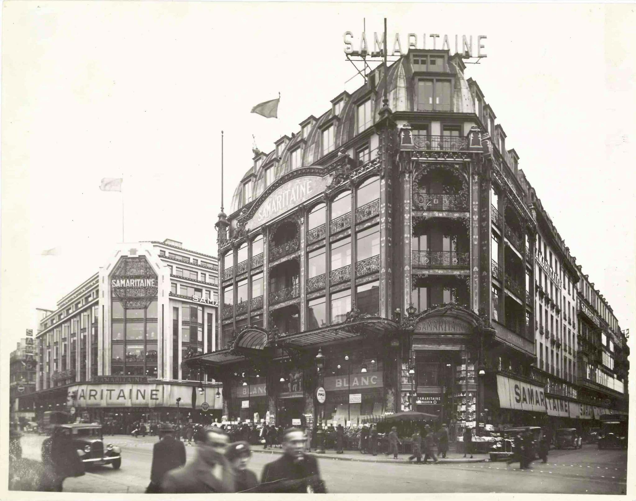 Views of Shops 1 and 3 from the rue de Rivoli around 1930